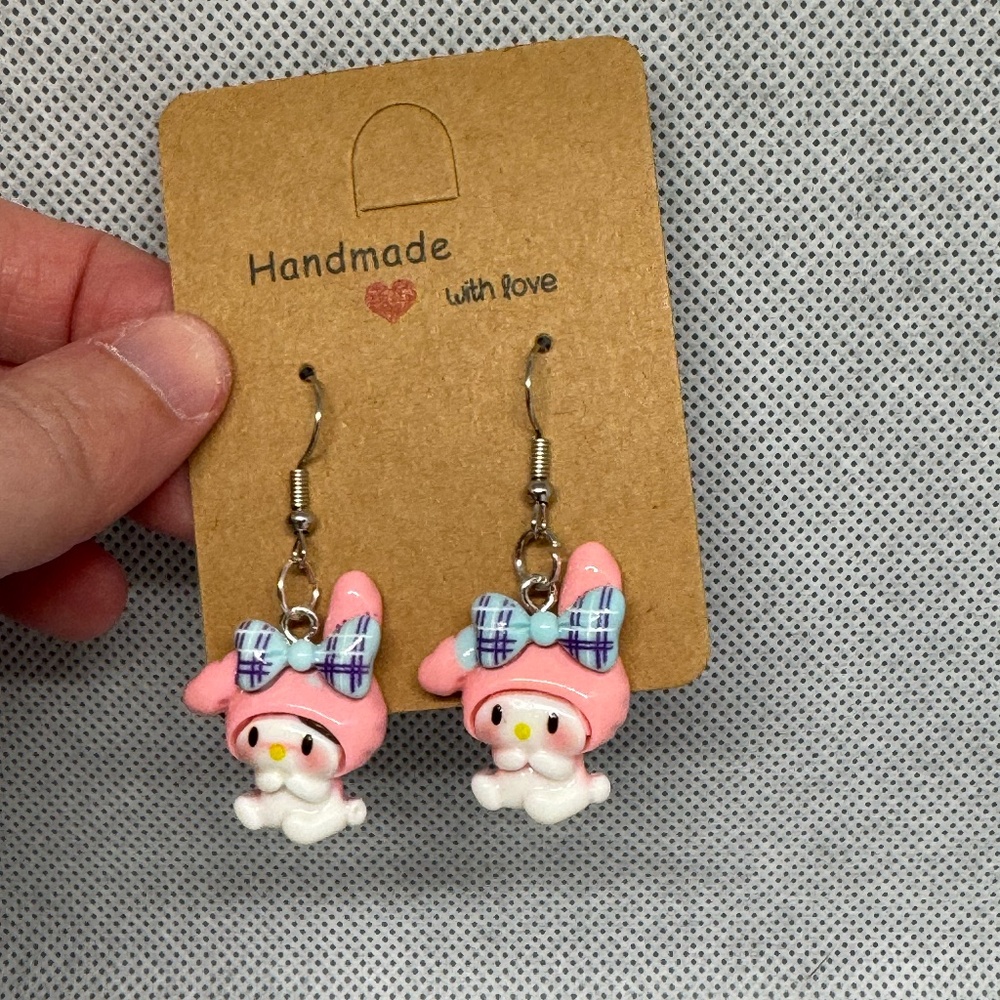 Handmade My Melody Earrings